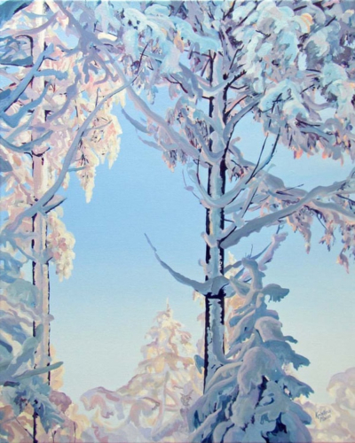 Available Acrylics - Good Morning Snow, 24x30, $850
