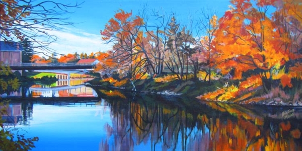 Archived Paintings - Reflections on the Paisley Saugeen, 12x24