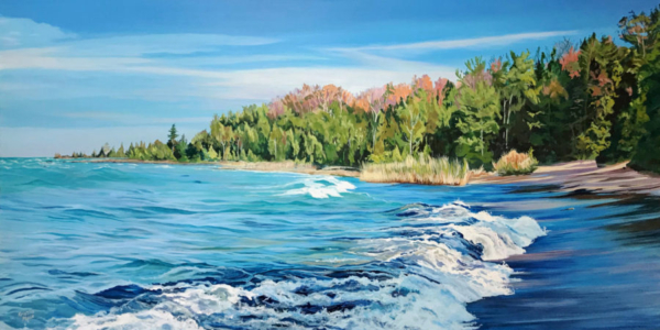 Rolling Huron Blues, 24x48, Sold